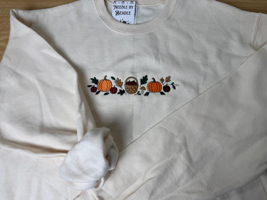 Harvest Market Embroidered Crewneck