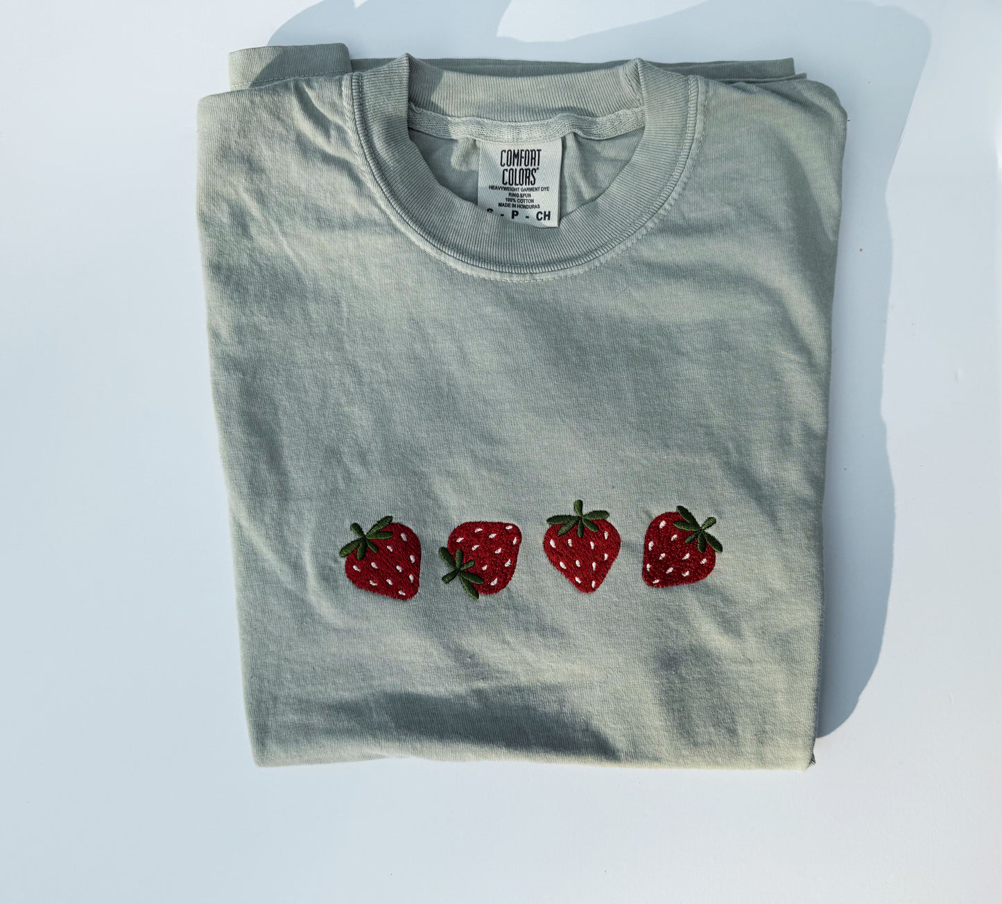 Embroidered Strawberry T-Shirt